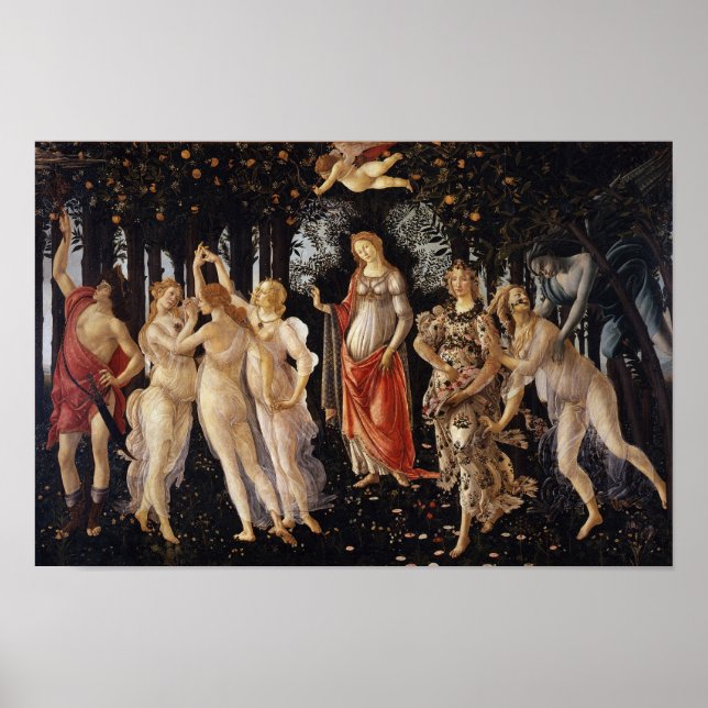 La Primavera från Botticelli - Poster (Framsidan)