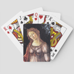 La Primavera i detalj av Sandro Botticelli Spel Kort