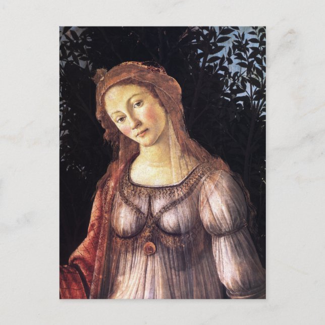 La Primavera i detalj Vykort (Framsida)