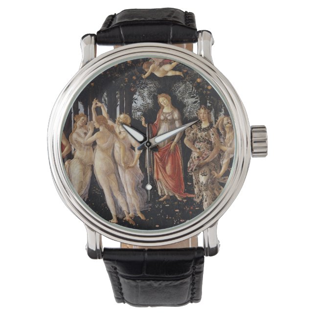 La Primavera (Vår) av Sandro Botticelli Armbandsur (Framsida)