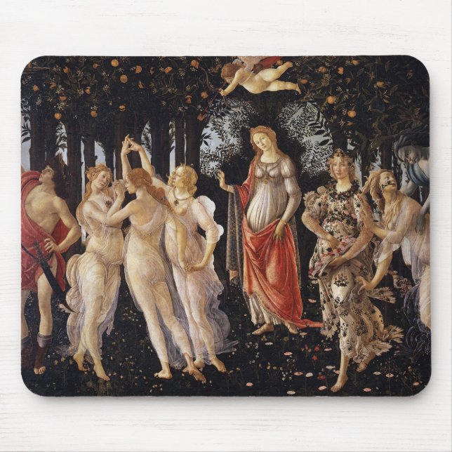 La Primavera (Vår) av Sandro Botticelli Musmatta (Framsidan)