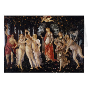 La Primavera (vår) vid Sandro Botticelli Hälsningskort
