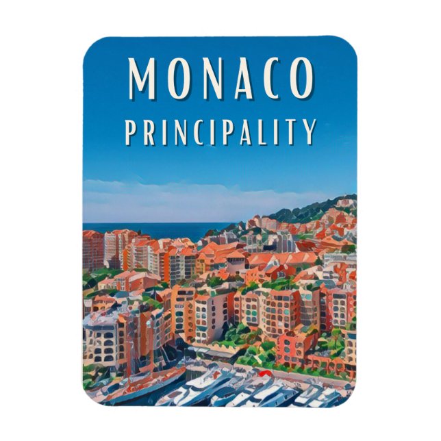 La principauté de Monaco Magnet (Vertikal)