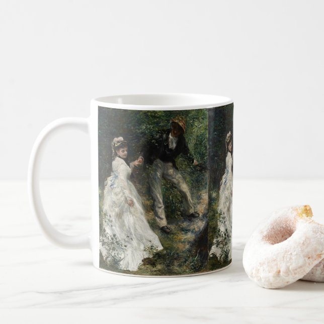 La Promenade Renoir Impressionist Painting Art Kaffemugg (Med munk)