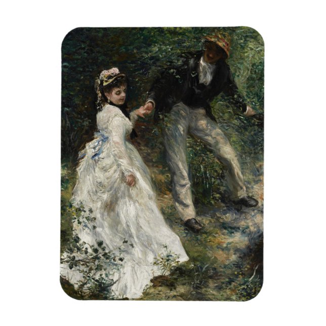 La Promenade Renoir Impressionist Painting Art Magnet (Vertikal)