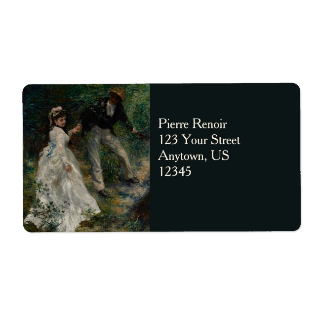 La Promenmenmeny Pierre-Auguste Renoir 1870 Fraktsedel (Framsidan)