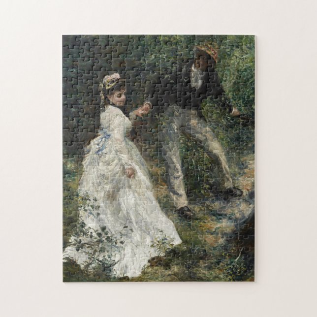 La Promenstra Renoir Painting Fine Art Puzzle Pussel (Vertikal)