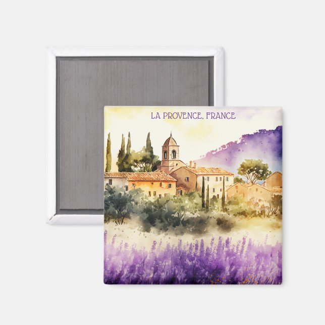 La Provence Frankrike Painting Magnet (Front/Back)