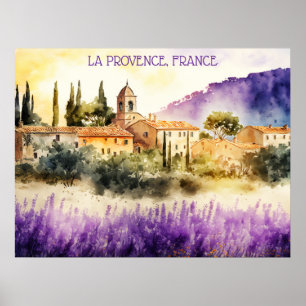 La Provence Frankrike Painting Poster