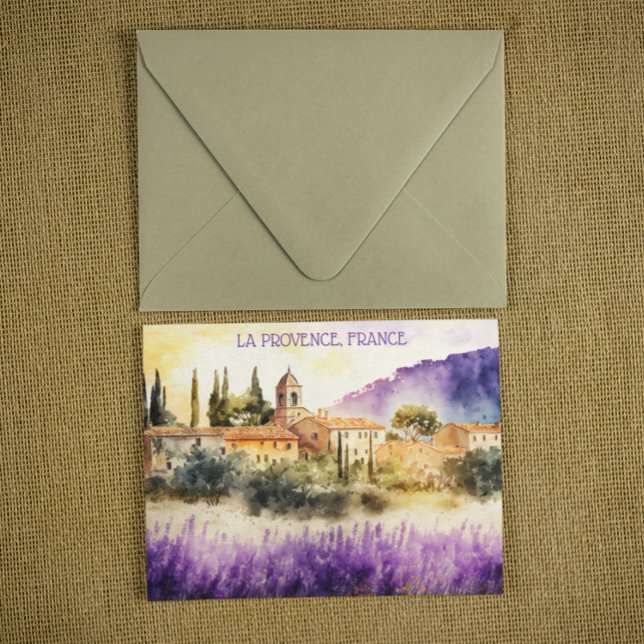La Provence Frankrike Painting Vykort (la provence france postcard)