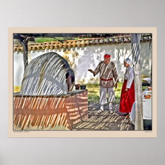 La Purismo Uppdrag - Kalifornien - Adobe Oven Poster