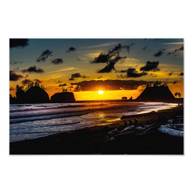 La Push Sunset Fototryck (Framsidan)