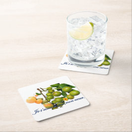 La quenette underlägg papper kvadrat