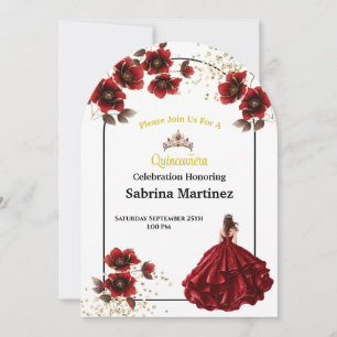 La Quinceanera-inbjudan Inbjudningar