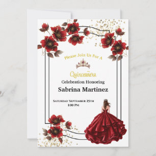La Quinceanera-inbjudan Inbjudningar