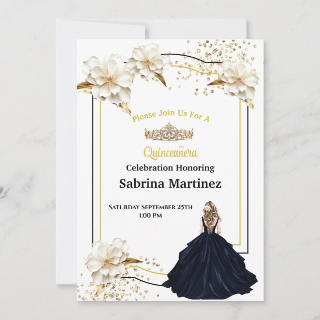 La Quinceanera-inbjudan Inbjudningar (Framsida)