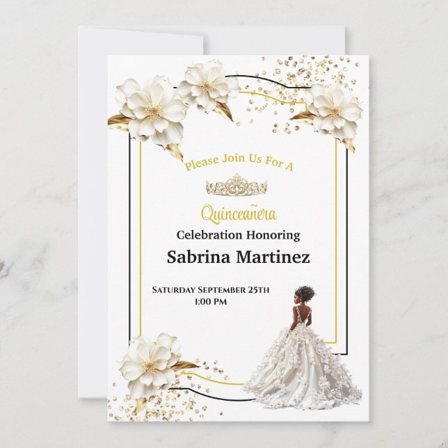 La Quinceañera-inbjudan Inbjudningar (Framsida)