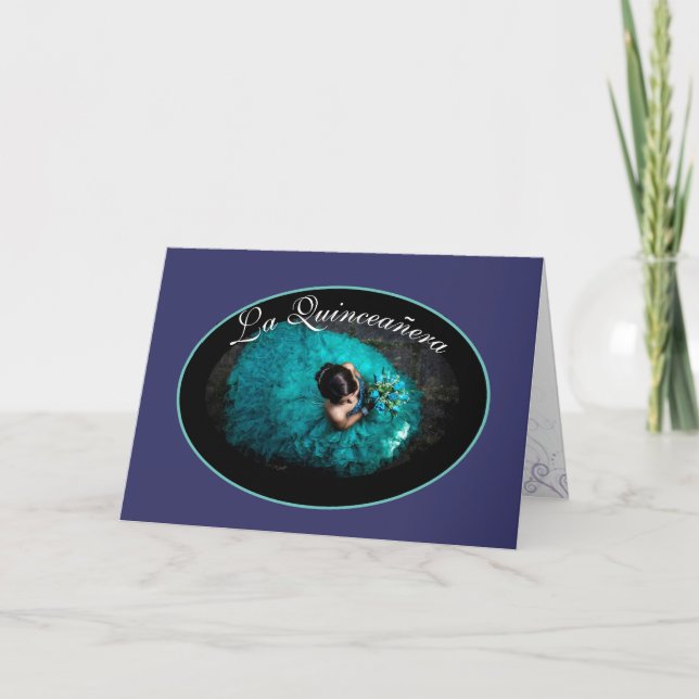La Quinceanera-kort Inbjudan (Framsida)