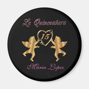 La quinceanera-magnetgåva till partiförmån magnet