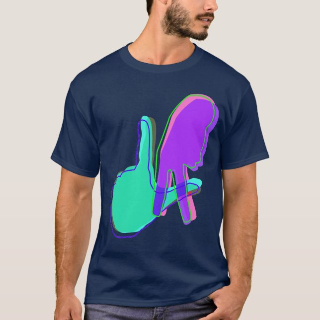LA räcker undertecknar T-shirt (Framsida)