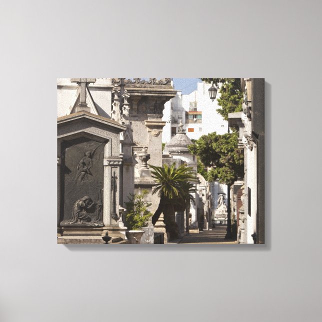 La Recoleta Cemetery i Buenos Aires Canvastryck (Framsida)