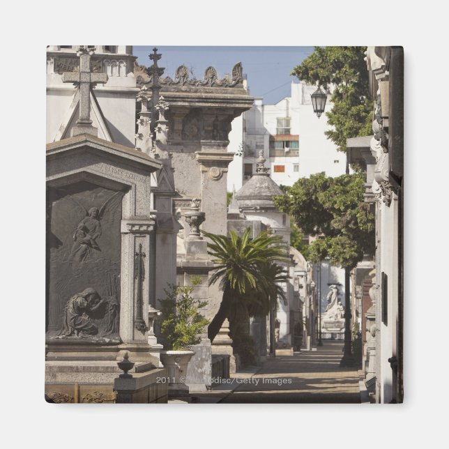 La Recoleta Cemetery i Buenos Aires Magnet (Framsidan)
