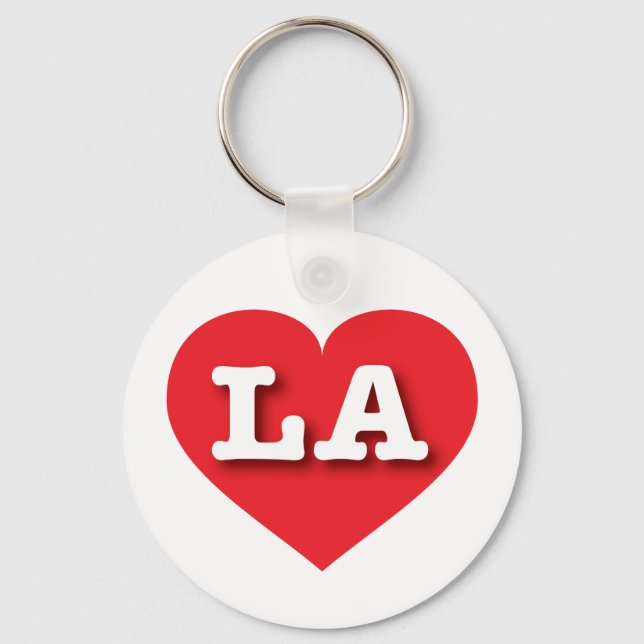 LA Red Heart - I kärlek LA Nyckelring (Framsida)