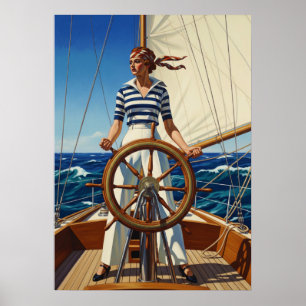 LA REGATIÈRE (Yachtswomen) Poster