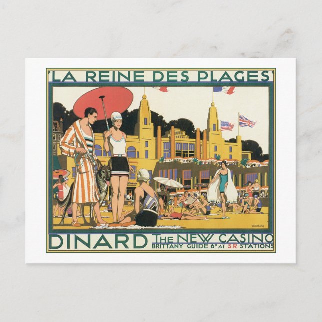 La Reine de Plages dinard, det nya kasinot Vykort (Framsida)