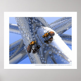 La rencontre - Mötet (blått möte) Poster