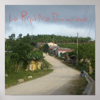 La Republica Dominicana/Dominikanska republiken Poster