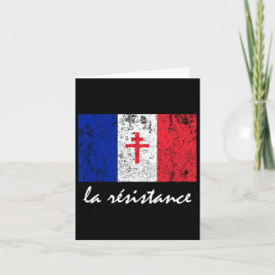 La Resistance the Fransk Flagga Paris Wwii T Kort