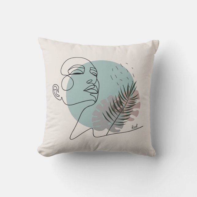 La rêveuse endormie-Art minimaliste Kudde (Framsida)