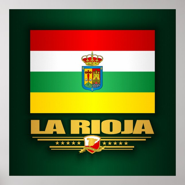 La Rioja Flagga Poster (Framsidan)