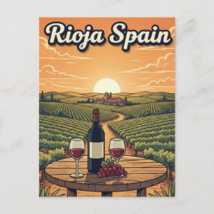 La Rioja Spanien Resa Vykort