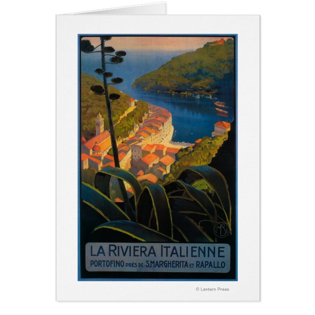 La Riviera Italienne Hälsningskort (Framsidan)