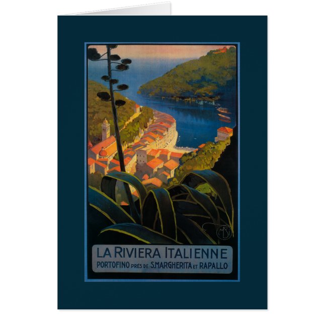 La Riviera Italienne Hälsningskort (Framsidan)