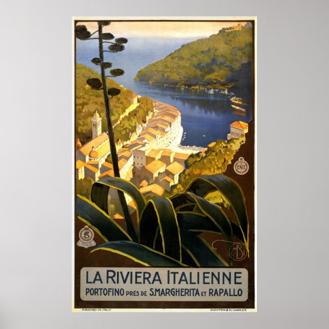 La Riviera Italienne. Portofino Poster (Framsidan)