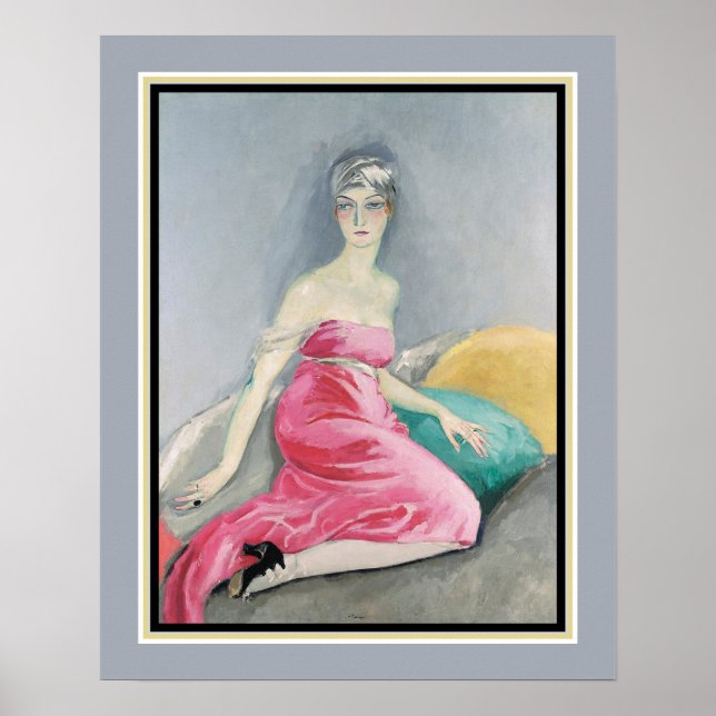 "La Robe Ro" av Kees van Dongen c.1919 Poster (Framsidan)