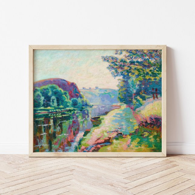 La Roche de l'Echo, Crozant | Armand Guillaumin Poster (Skapare uppladdad)