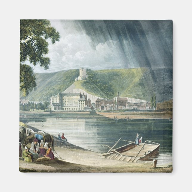 La Roche, från "Views on the Seine", graverad av T Magnet (Framsidan)