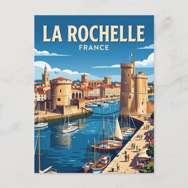 La Rochelle Frankrike Vykort (Framsida)
