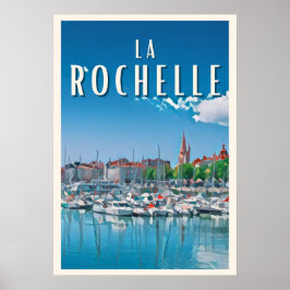 La Rochelle Photo Vintage Poster