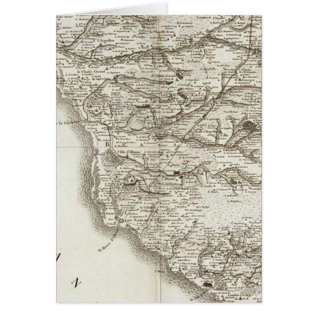 La RochesurYon, Les Sablesd'Olonne Hälsningskort (Framsidan)