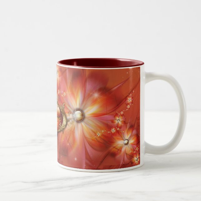 La Roja värmer muggen för personlig 2 Två-Tonad Mugg (Höger)