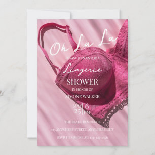 La Rosa Lingerie Inbjudningskort för möhippan
