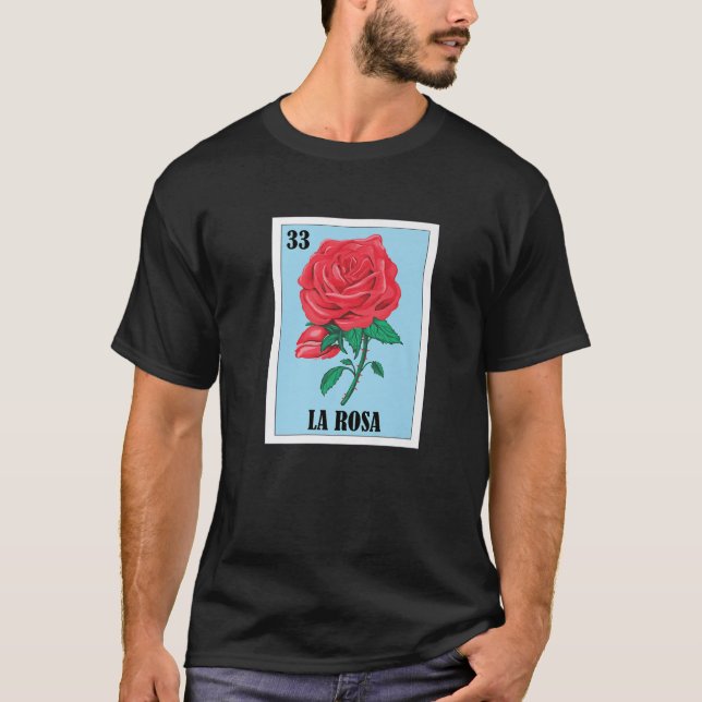 La Rosa Mexican Lottery, Bingo Card-spel T Shirt (Framsida)