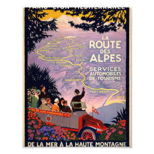 La route des Alpes Fototryck