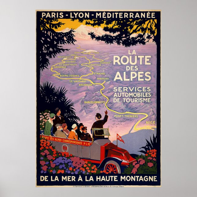 La route des Alpes Poster (Framsidan)