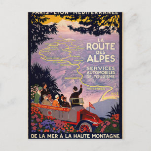La route des Alpes Vykort